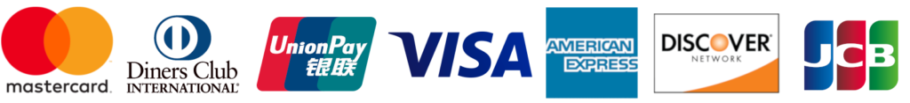 Credit Card Logos - Visa, MasterCard, China UnionPay, Discover