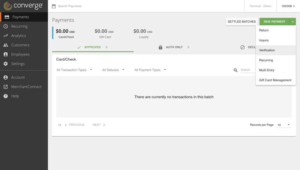 Virtual Terminal Options Clearly Payments Virtual terminal transaction options