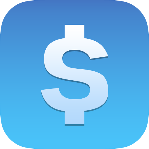Dollar sign blue