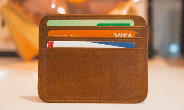 Credit card wallet.