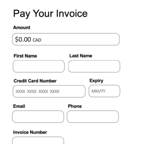 Credit Card Payment Page