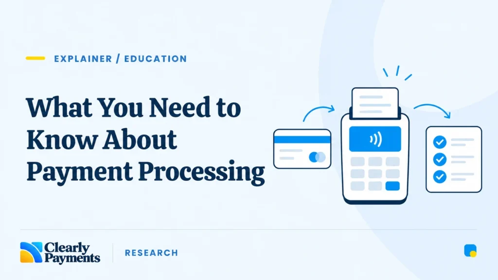 Illustration explaining how payment processing works