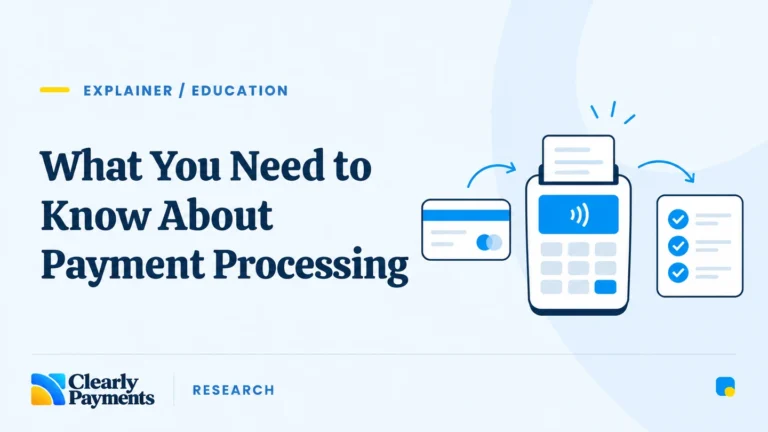 Illustration explaining how payment processing works
